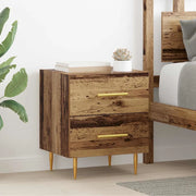 Armadio da Notte 2 pcs Legno vecchio 40 x 35 x 47,5 cm 881996