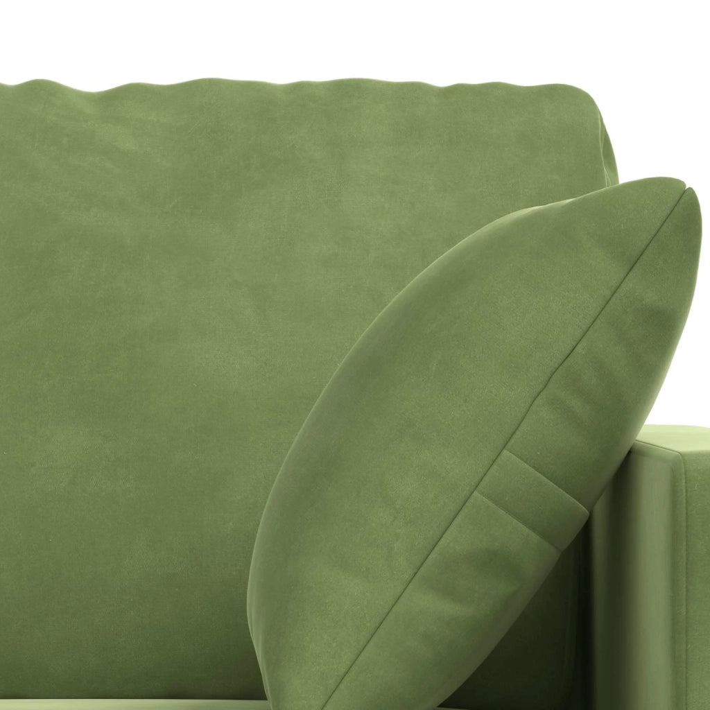 Set di divani 2 pcs Verde chiaro 198 x 78 x 80 cm Velluto 3407598
