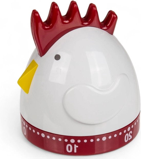 Timer da cucina a 60 minuti - alluminio e uovo con timer countdown - timer da cucina pratico - gallina
