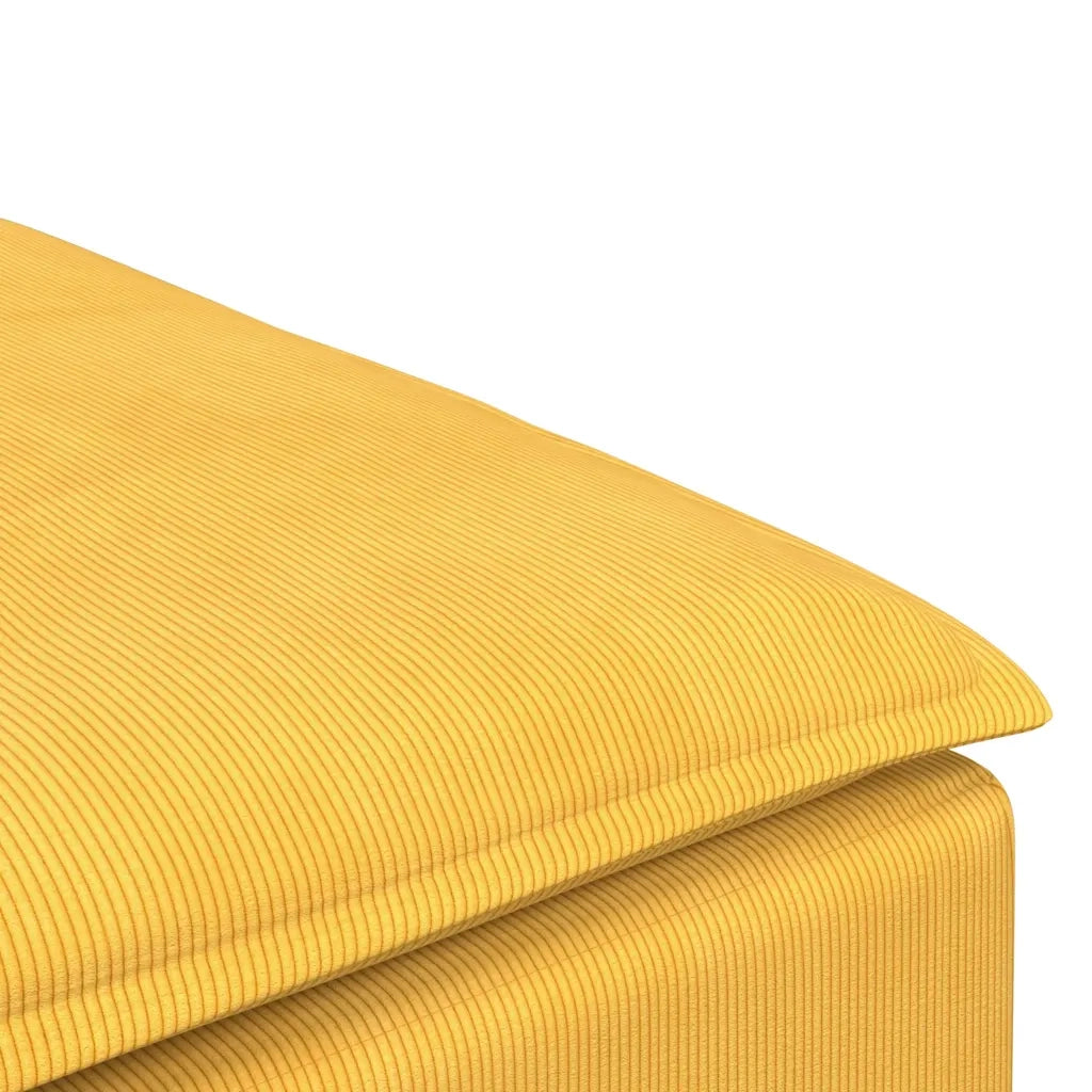Modulo Poggiapiedi Divano Modulare Giallo Chiaro 100x100x48 cm 4104503