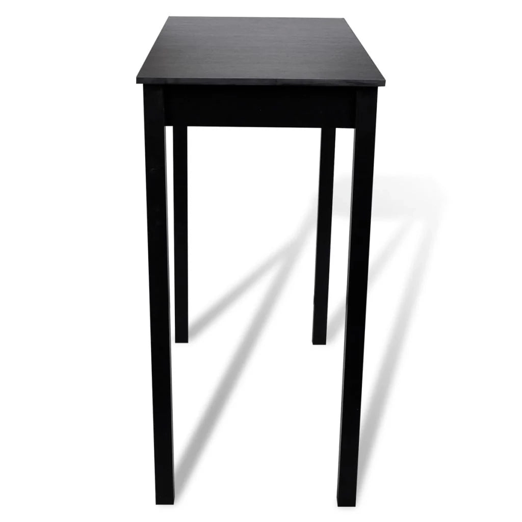 Tavolo alto stile bar/bistrot MDF nero 115 cm 0902115