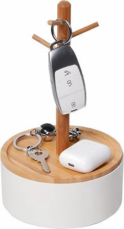 Cassa per gioielli per donne - Organizzatore di accessori da moda in bambù con design di albero
