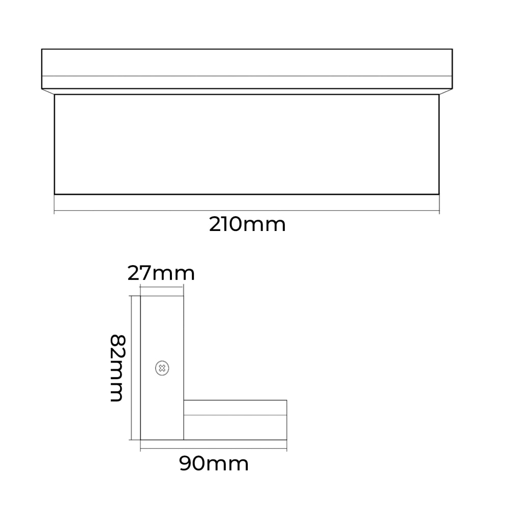 LAMPADA LED DA PARETE PER ESTERNO IP54 LUCE CALDA 3000K - IDEALE PER FACCIATE ESTERNE E GIARDINI