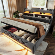 letto imbottito lino grigio 160 x 200 cm
