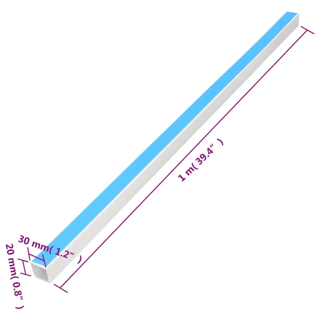 Canalina per Cavi Autoadesiva 30x20 mm 30 m in PVC 155959