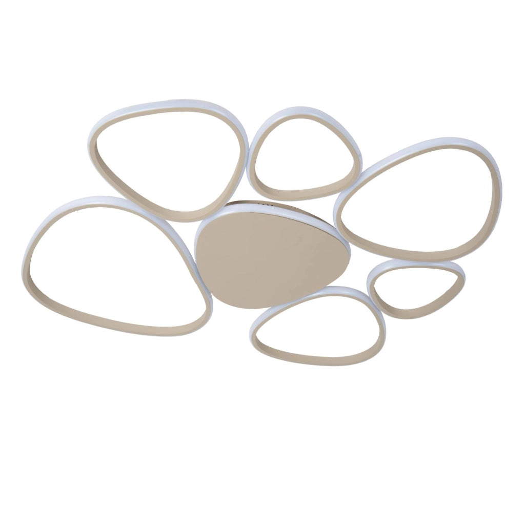 Lampada da soffitto LED 7 luci taupe Lucide SAMLING