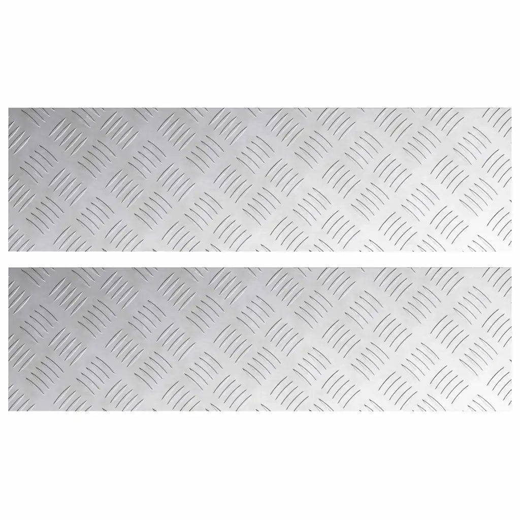Gradini per Scale 2 pcs Argento 70 x 20 cm Alluminio 4104257