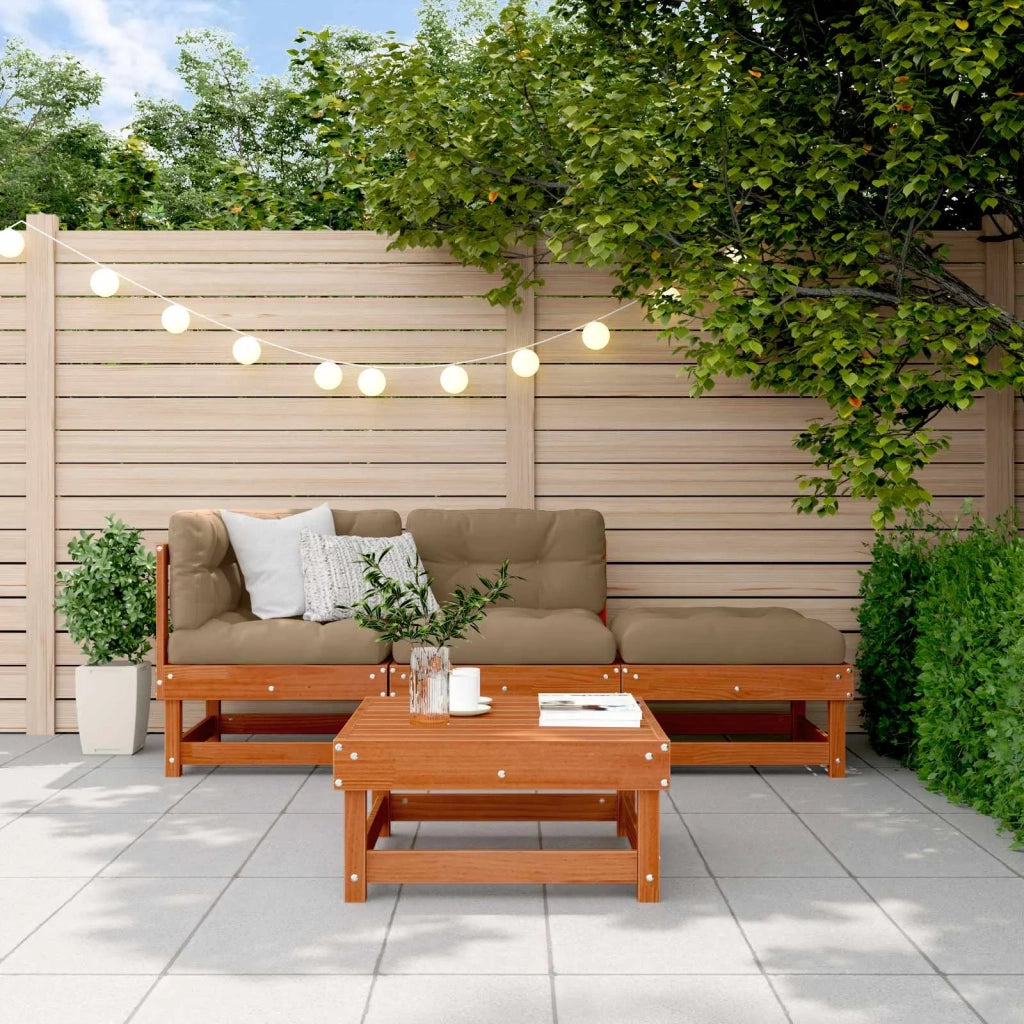 Set Lounge da Giardino 4 pcs Marrone Cerato 3418068
