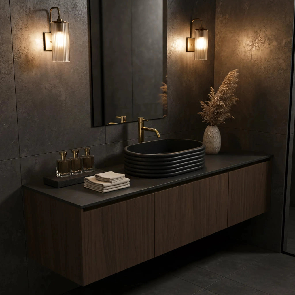 Lavabo Da Appoggio Rea Nicoletta Black