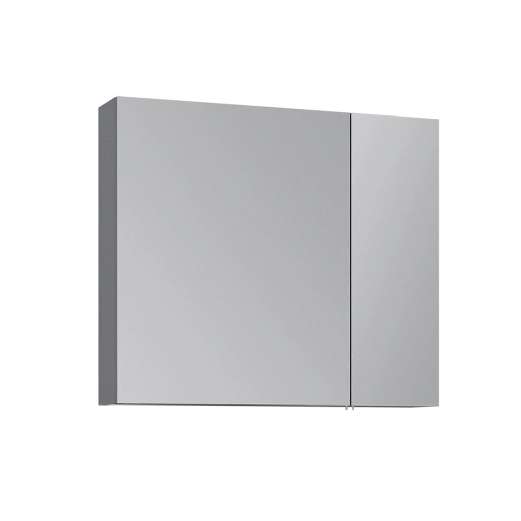 Mobile da bagno con specchio "Nuvola 80 v2" - 75 x 16 x 66 cm - Grigio