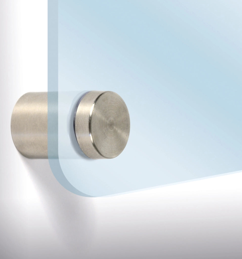 DISTANZIALE PER TARGA D 30XH25 MM NICHEL SATINATO- 24,0 pz