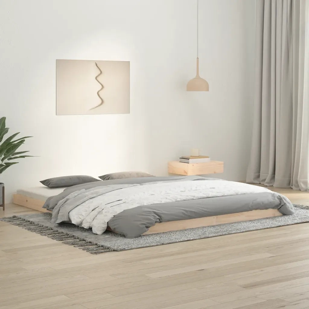 Giroletto senza Materasso 160x200 cm in Legno Massello di Pino 823434