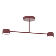 Plafoniera moderna HALO bordeaux 2xGX53 Emibig