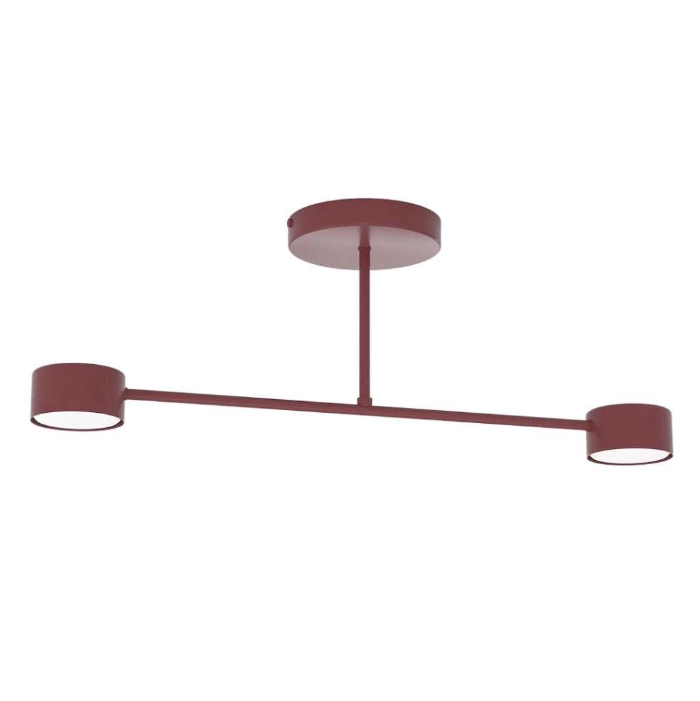 Plafoniera moderna HALO bordeaux 2xGX53 Emibig