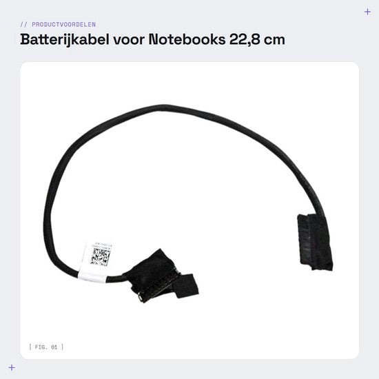 Cavo di alimentazione per notebook da 22,8 cm