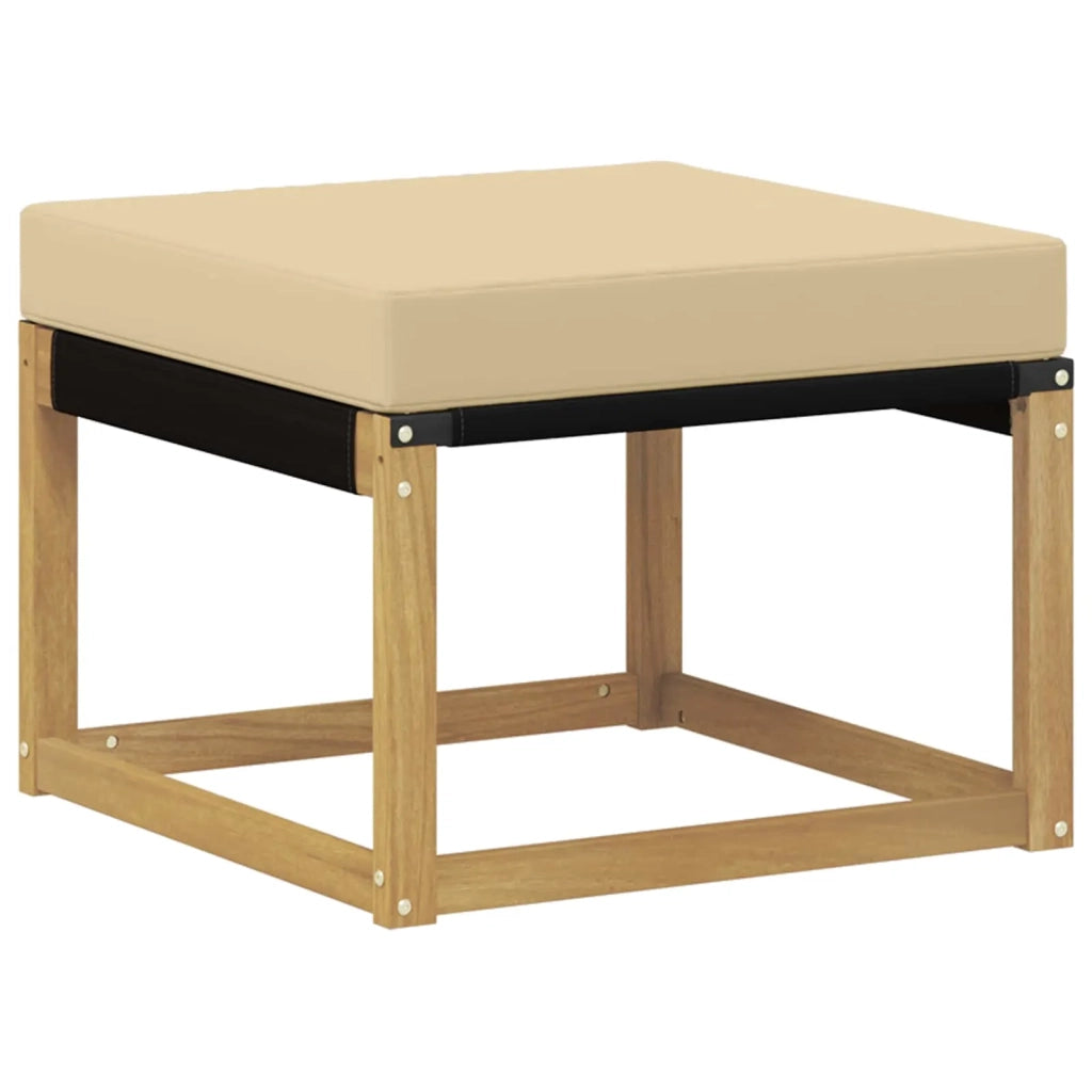 Set di divani da esterno con cuscino 6 pcs Bianco e Beige 3389743