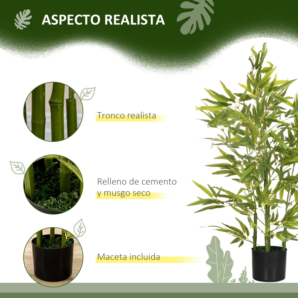 Albero sintetico in bamb¨´ ¨C Minimal ¨C ?15x90 cm verde