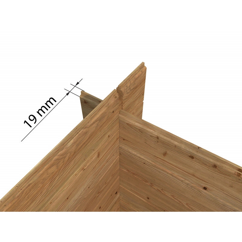 Casetta in legno impregnato 296x200 cm pareti 19 mm con finestra  Esterni da Vivere Pablo 3