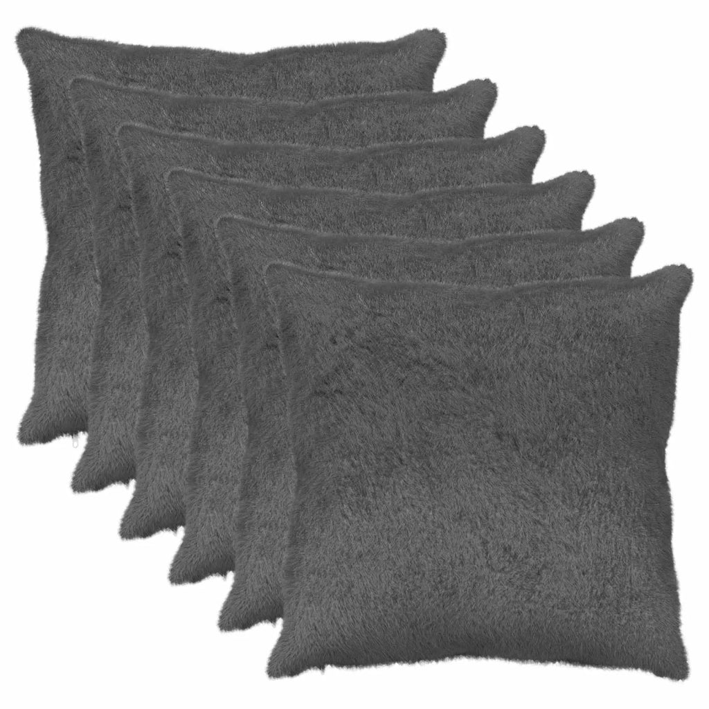 Federa 6 pz HEERLEN Grigio Scuro 80 x 80 cm 913792