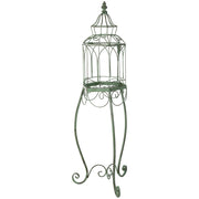 Gabbia decorativa verde 25x25x87h cm