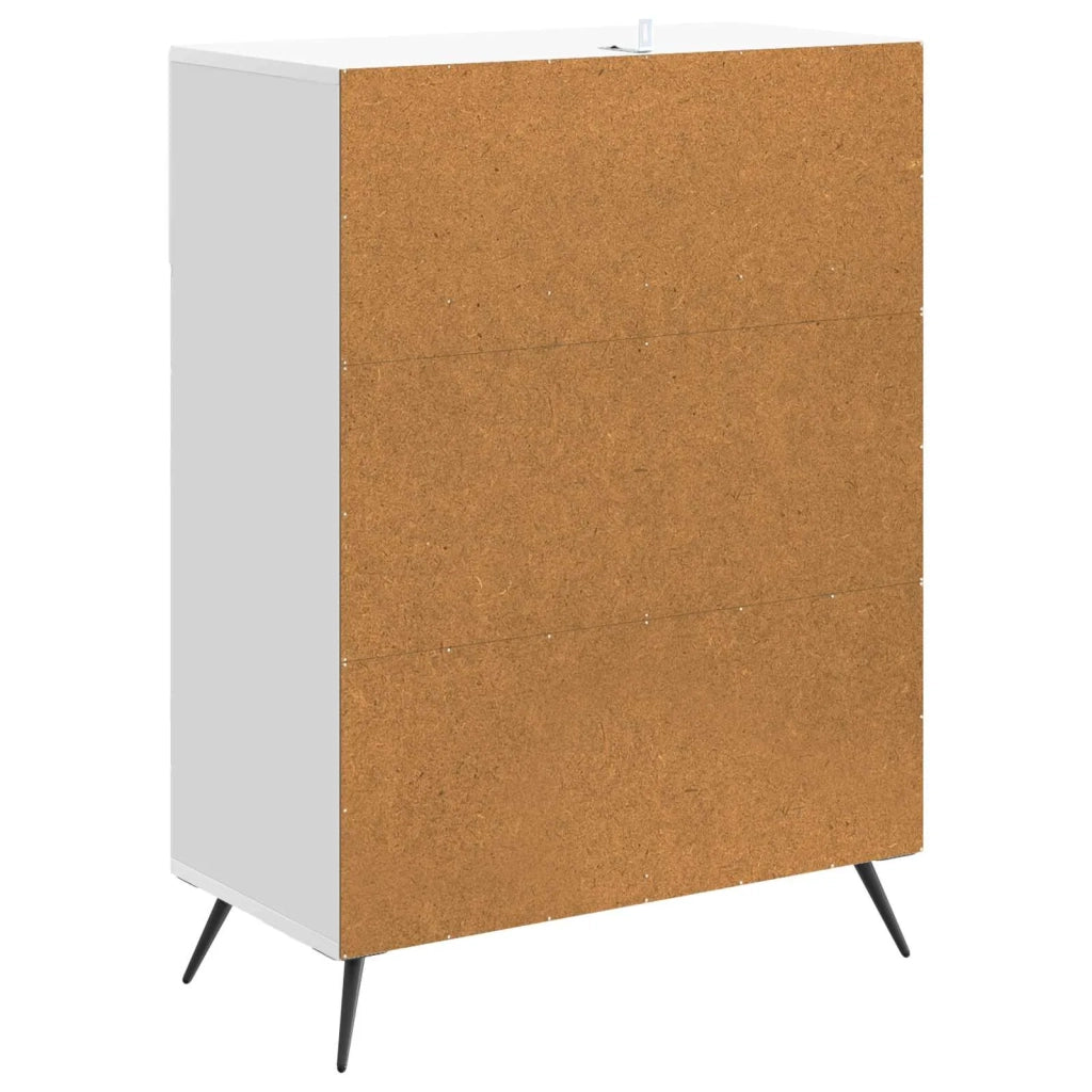 Credenza Bianco Lucido 66 x 34,5 x 90 cm Legno ingegnerizzato 895559
