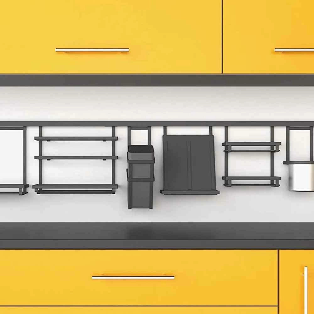 Supporto Portatablet da Appendere Porta Tablet Leggio Cucina in Acciaio Grigio