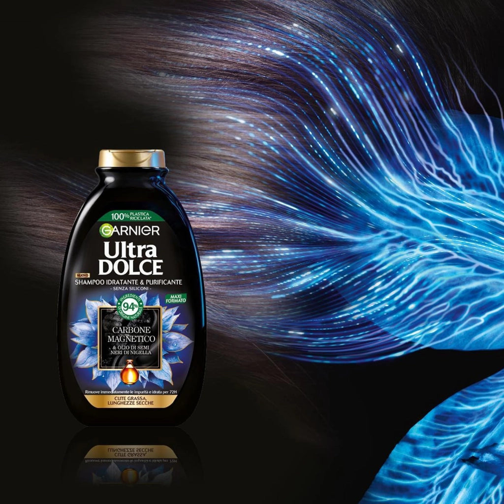 GARNIER SHAMPOO ULTRA DOLCE DA 300 ML CARBONE MAGNETICO PURIFICANTE