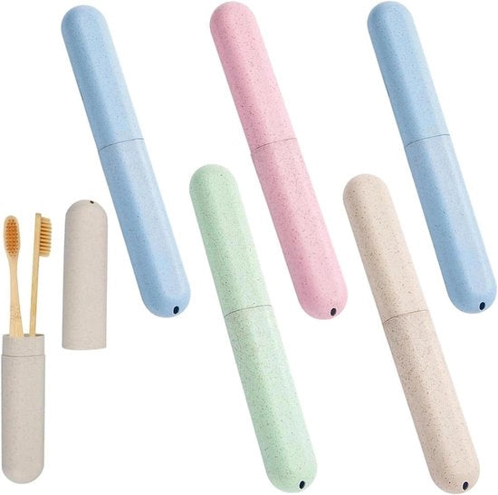 Tecnico di viaggio per spazzolini da denti - Contenitore portatile per spazzolini da denti - Contenitore per spazzolini da denti - Contenitore compatto per spazzolini da denti per viaggi