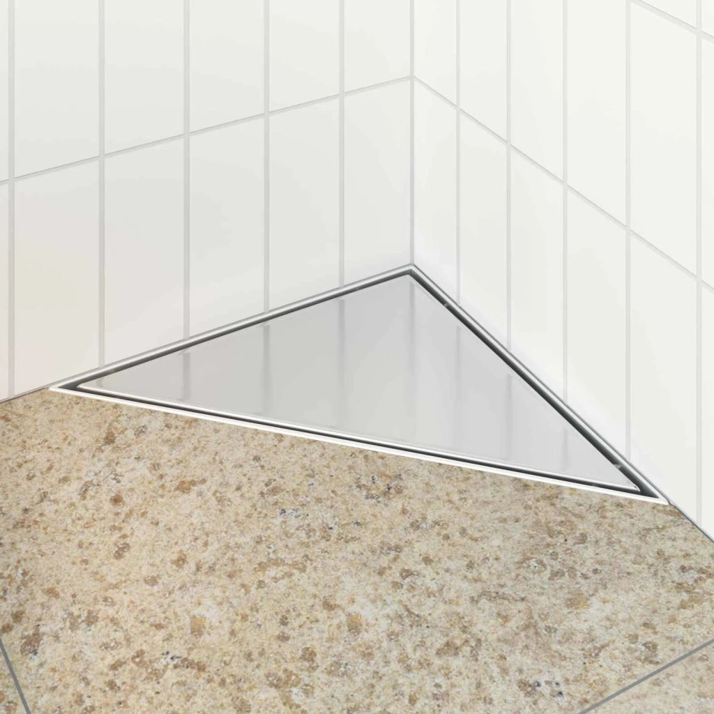 Scarico Doccia Triangolare 2 in 1 Argento 32 x 32 x 7,5 cm CFW8312429