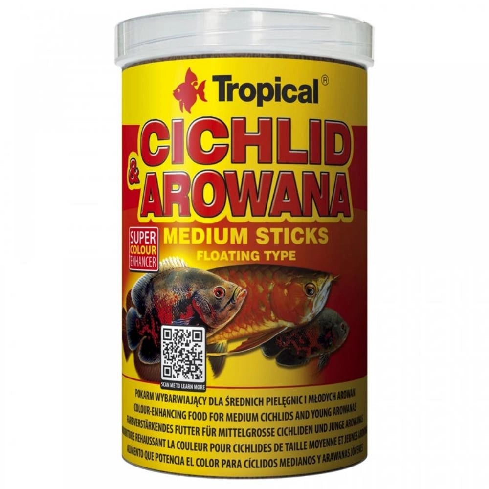 Tropical Cichlid Arowana - Medium Sticks Formato: 1000 ml