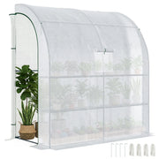 Serra da Giardino con Finestre e Scaffali ¨C Minimal ¨C Bianco 200x100x215 cm