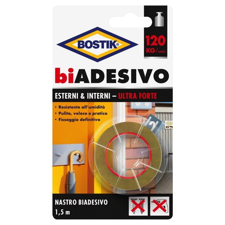 Bostik BIADESIVO PER INTERNI / ESTERNI 150CM ULTRA FORTE