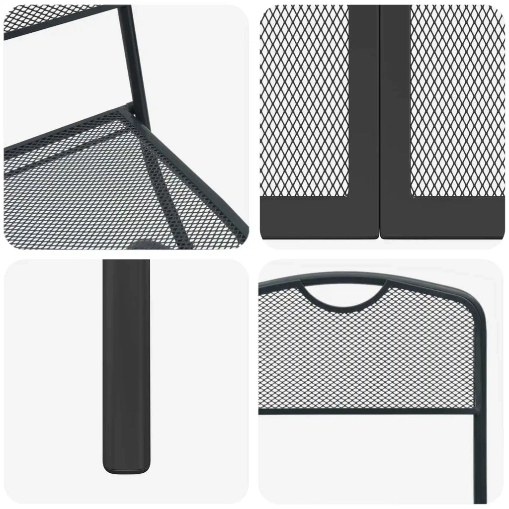 Set di Mobili da Esterno 5 pcs Antracite Ferro e Acciaio 3422897
