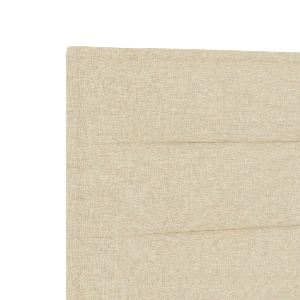 Letto box spring con materasso Crema 100 x 200 cm Tessuto 3454801