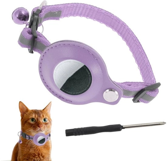 Collare per Gatto Adattabile - Collare per Gatto con Elemento Riflettente - Polyester - Con Cerniera - 22-23 cm - Sostenibile e Sicuro