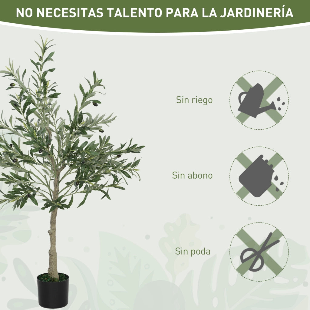 Albero di Olivo Artificiale ¨C Minimal ¨C Verde 120 cm