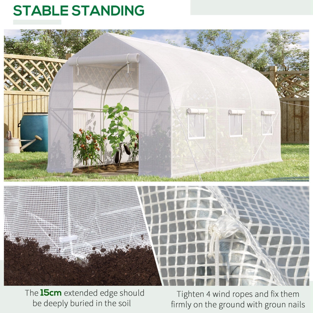 Serra da Giardino ¨C zephmum ¨C Bianco, Metallo e PE, 4x2x2 m
