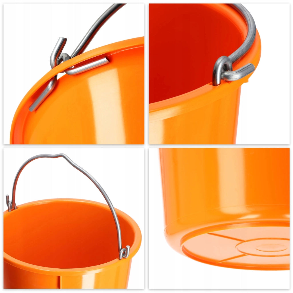 Secchio da costruzione KADAX 20L, malta resistente in plastica per uso domestico e giardinaggio (2 pezzi).