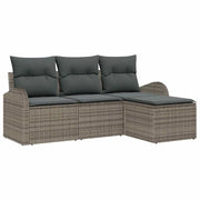 Set Divano da Giardino | Set Salotto da Giardino Grigio polyrattan