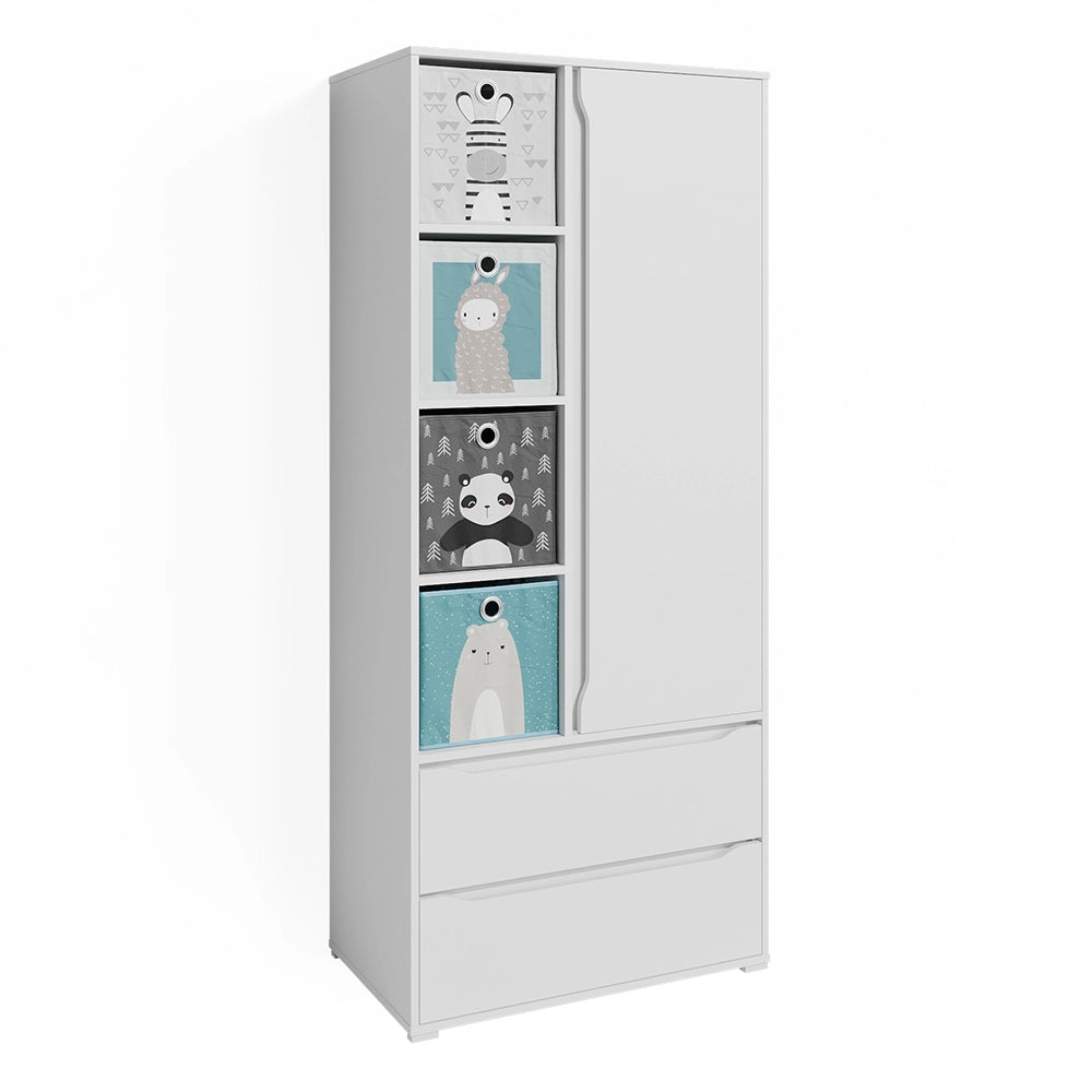 Vicco Armadio multifunzione Bianco 80 x 189.9 cm