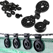 Clip in plastica per telo di protezione - 50 pezzi - nero - per rete solare resistente