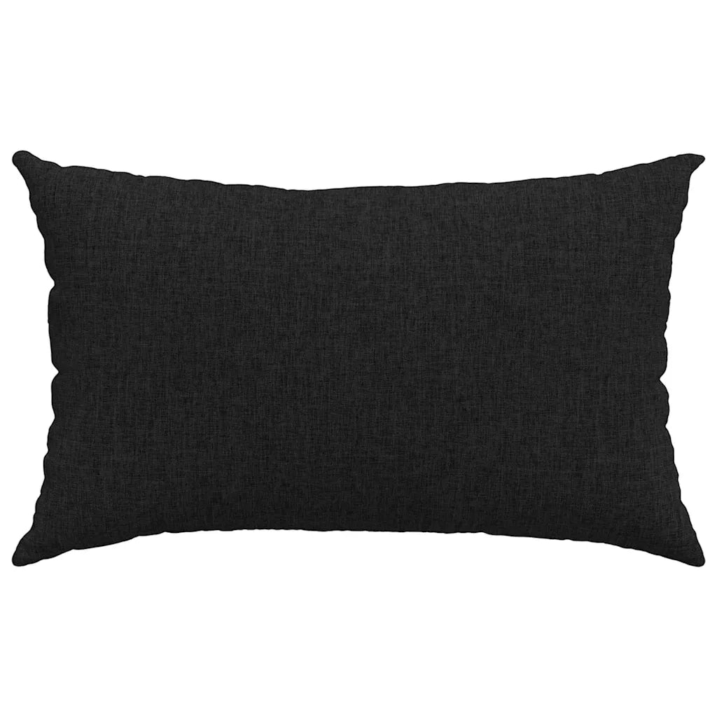 Cuscini da Divano 2 pcs Nero 50 x 30 cm Tessuto 42013612