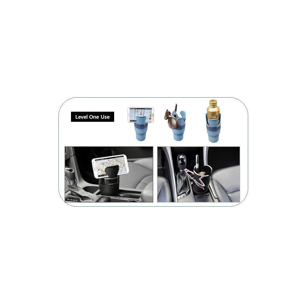 Trade Shop - Supporto 5 In 1 Da Auto Porta Cellulare Smartphone Chiavi Occhiali Universale -