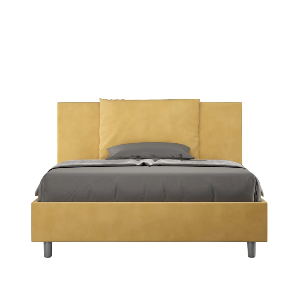 Letto Matrimoniale Francese 140x190 cm Senza Rete Antea Ocra
