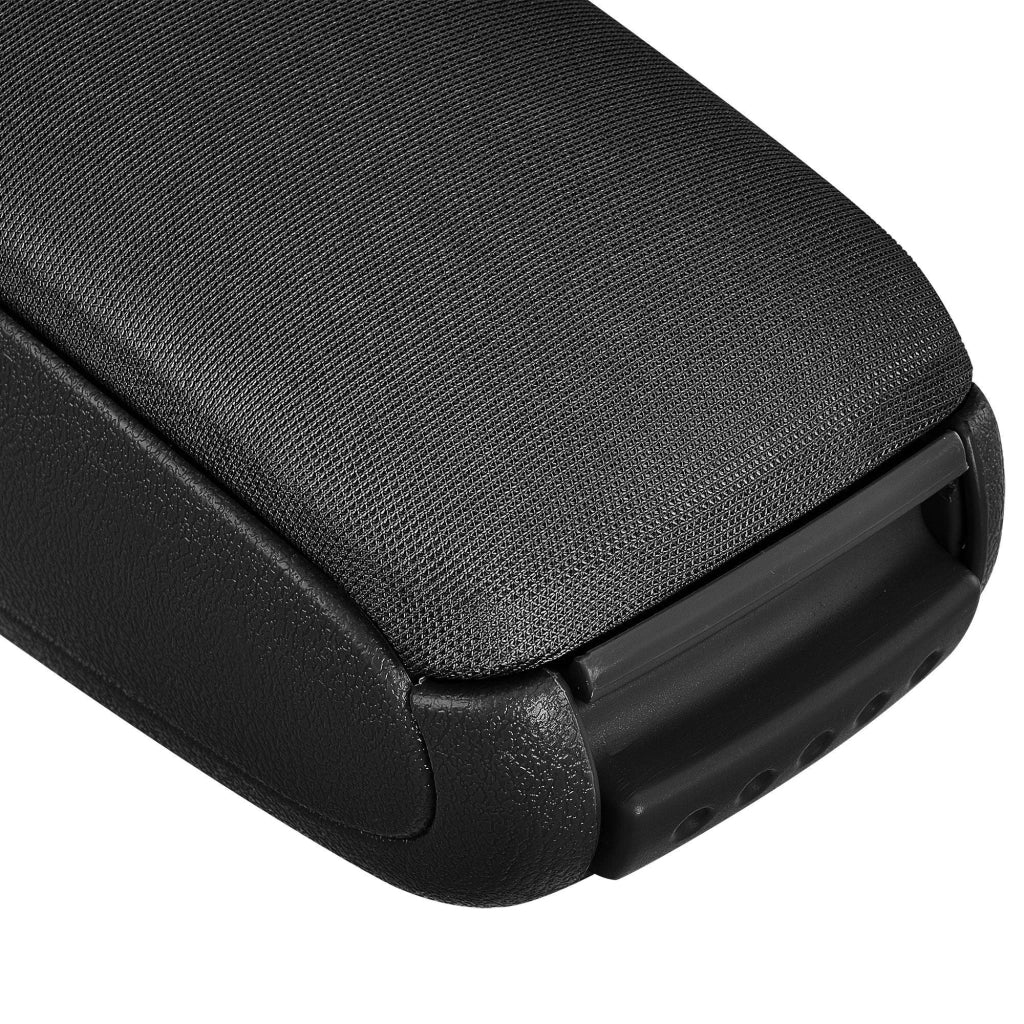Bracciolo centrale per Opel Corsa E con scomparto imbottito in tessuto nero 03_0000585