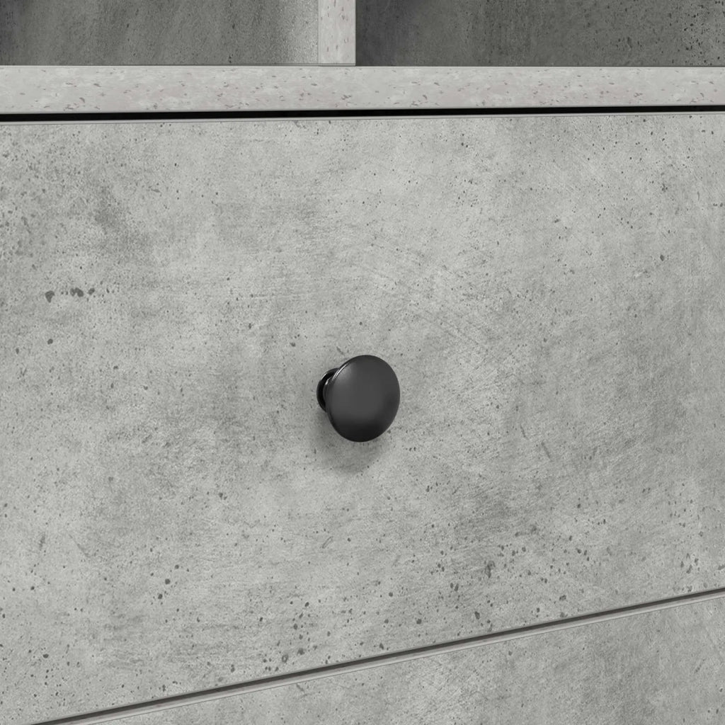 Scrivania con cassetto con lo scaffale 2 pcs Grigio cemento 3337308