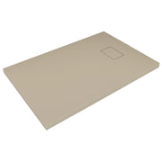 Piatto Doccia In SMC Vetroresina Effetto Pietra H 2,6 Cm Con Piletta Di Scarico Inclusa 70-120 Tortora