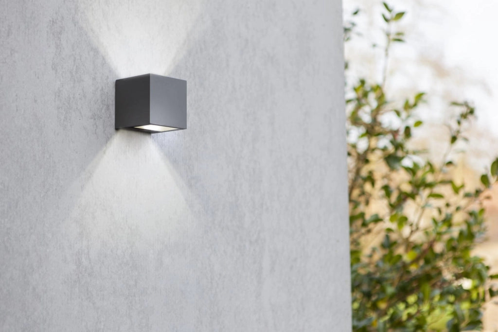 Applique esterna GEMINI antracite LED 9W IP54 Lutec