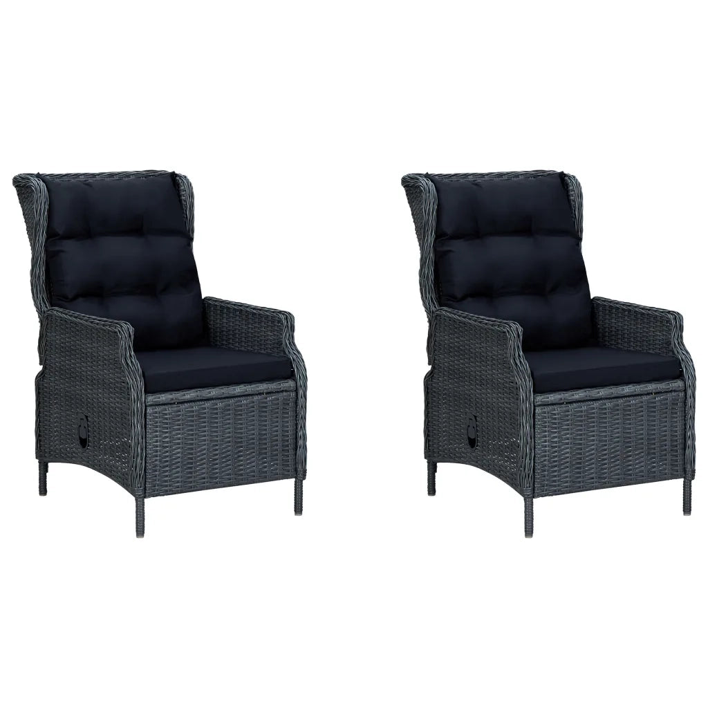 Set Mobili da Pranzo per Giardino 3 pz Grigio Scuro 3068725