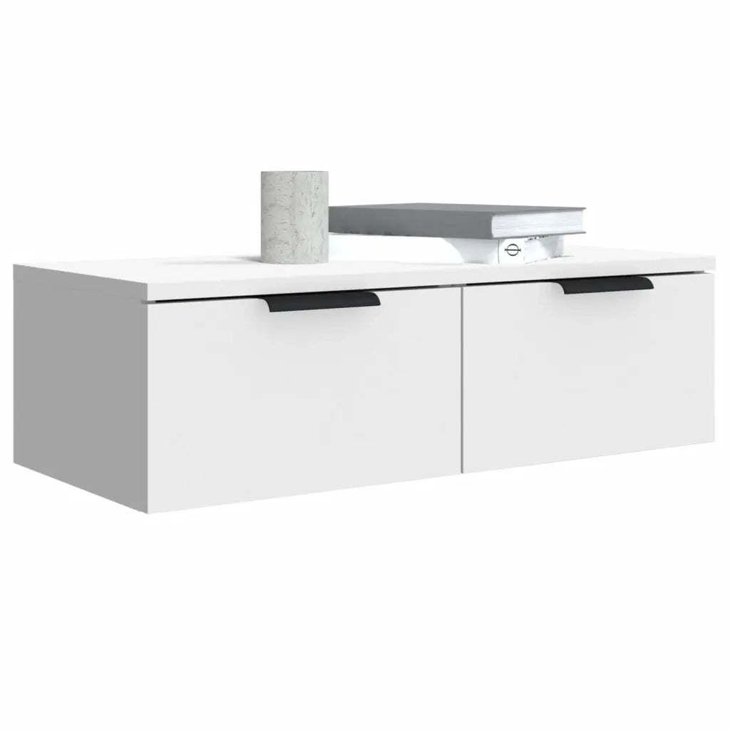 Mobile a Parete Bianco 68x30x20 cm in Legno Multistrato 811394